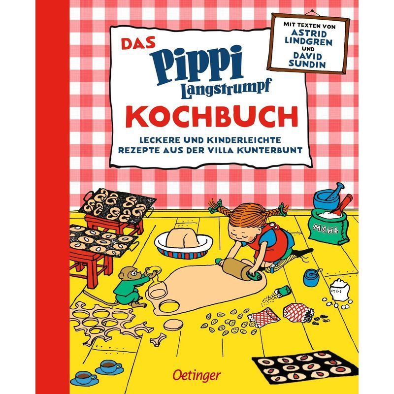 Image of The Pippi Longstocking Cookbook - Book - Delicious And Easy Recipes From Villa Kunterbunt - Astrid Lindgren (et Al.) - Pippi Longstocking - 48 Pages - German - 2023 - Oetinger - Ean 9783751203548