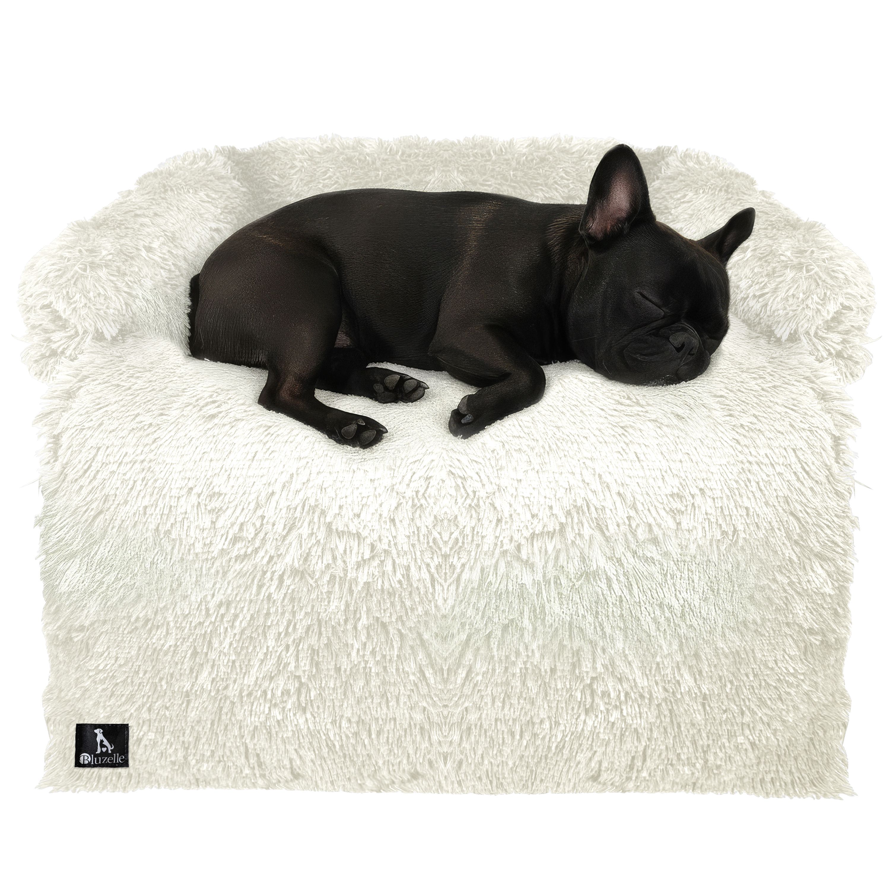 Bluzelle Dog Bed & Dog Sofa Waterproof Sofa Protector For Small & Medium-sized Dogs L 102x85cm – Plush Top Washable