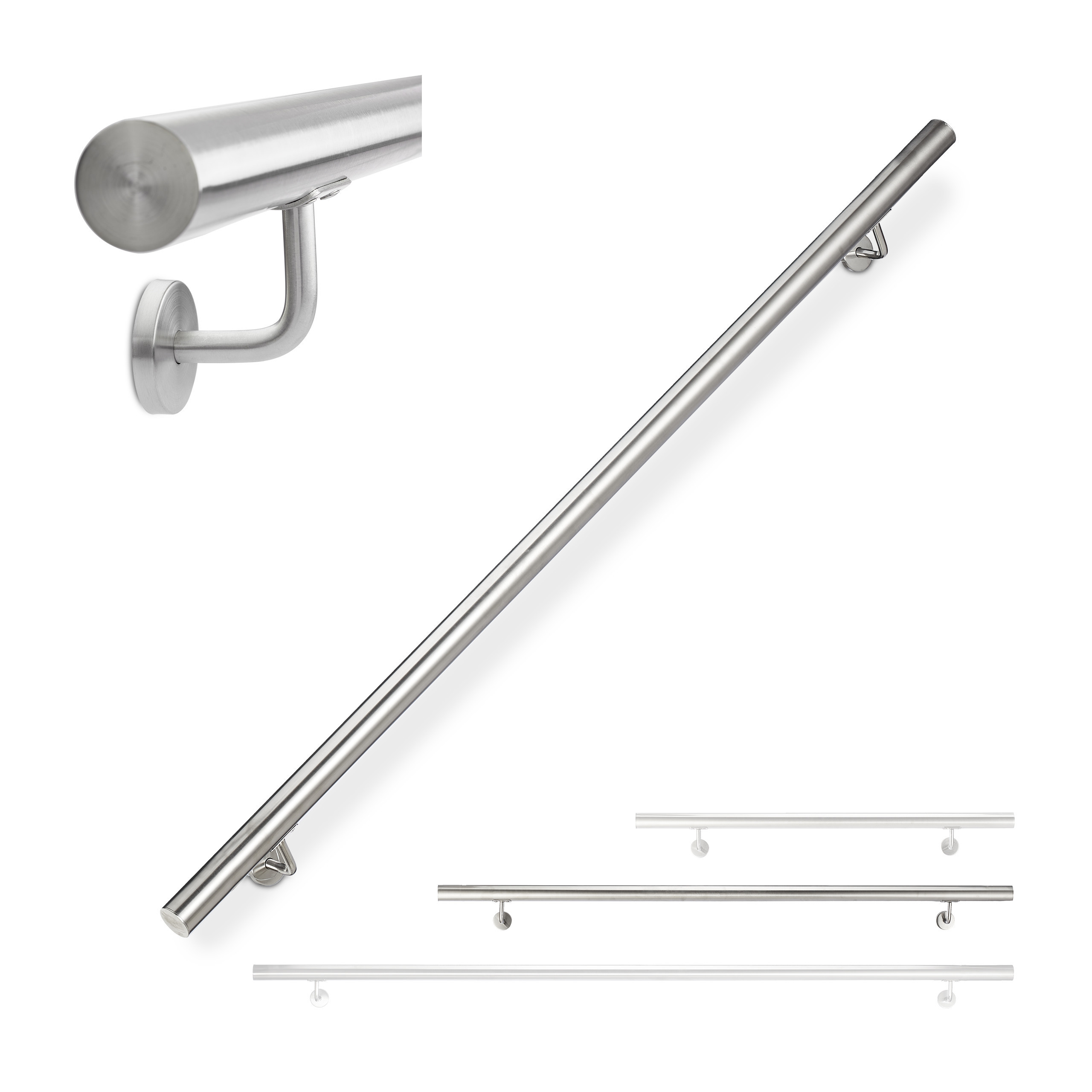 Image of Silver Handrail - (l)150 Cm