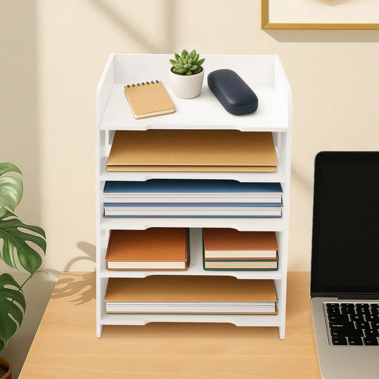 E-shop A4-Papier-Organizer für den Schreibtisch, 10/7/5-Etagen, Schreibtisch-Ablage für Akten | Briefablage für Heimbüro & Schule