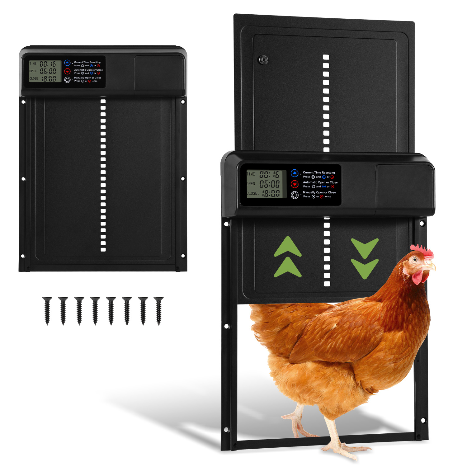 

Automatic Chicken Flap With Time And Manual Mode, Lcd Display