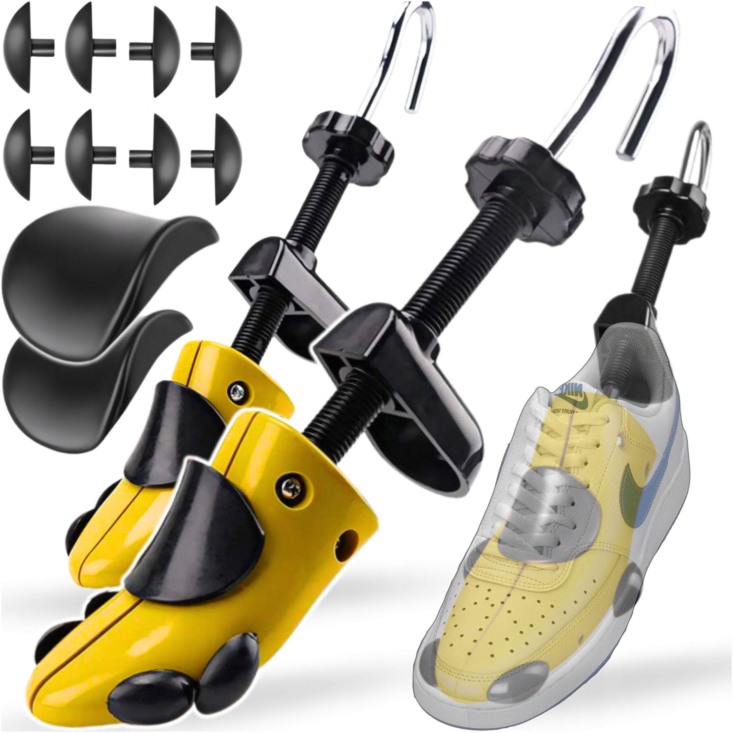 Rules For Stretching Shoes 2pcs, Size 38-47, Adjustable With Hallux Overlays And Insoles.