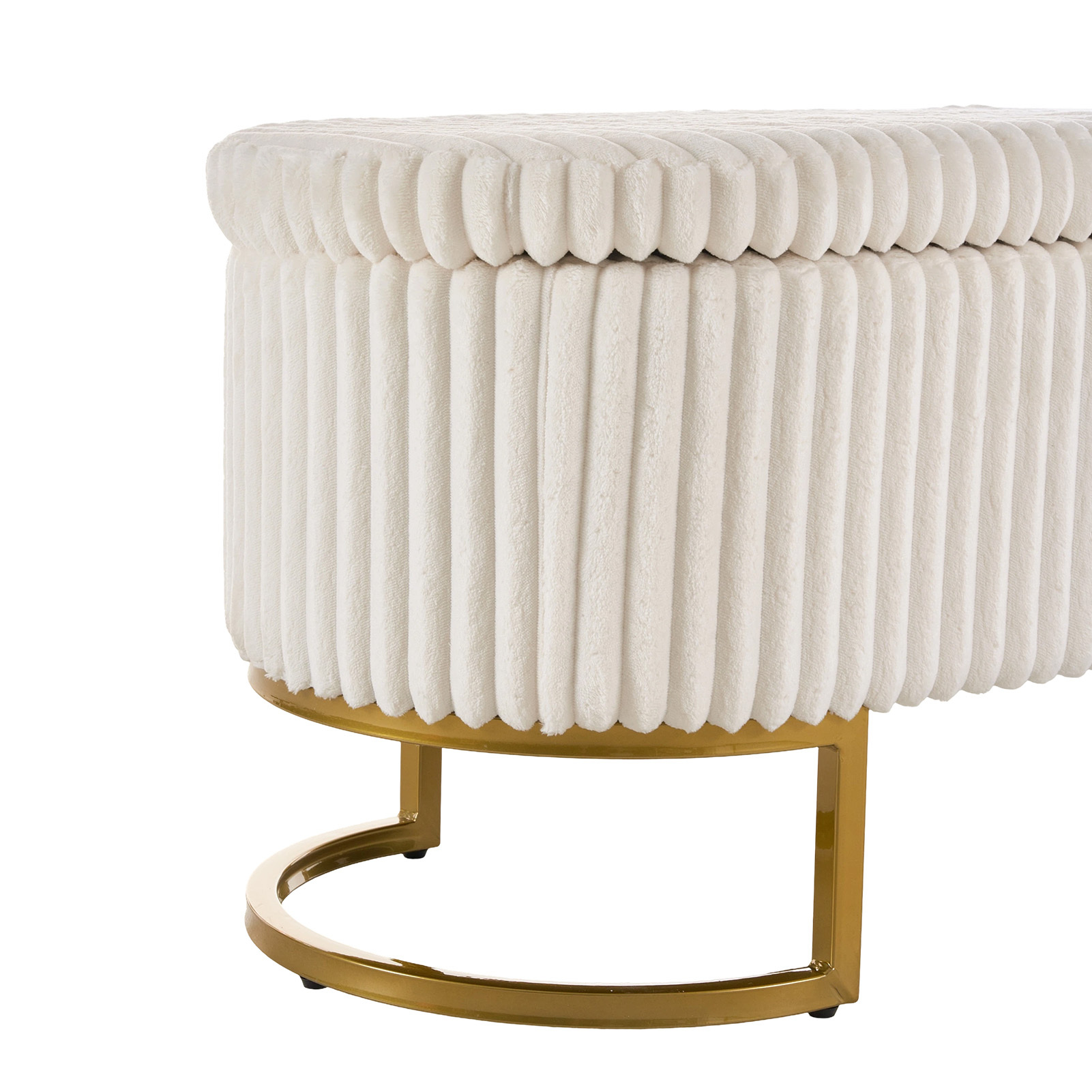 Upholstered Storage Bench with Flip Lid