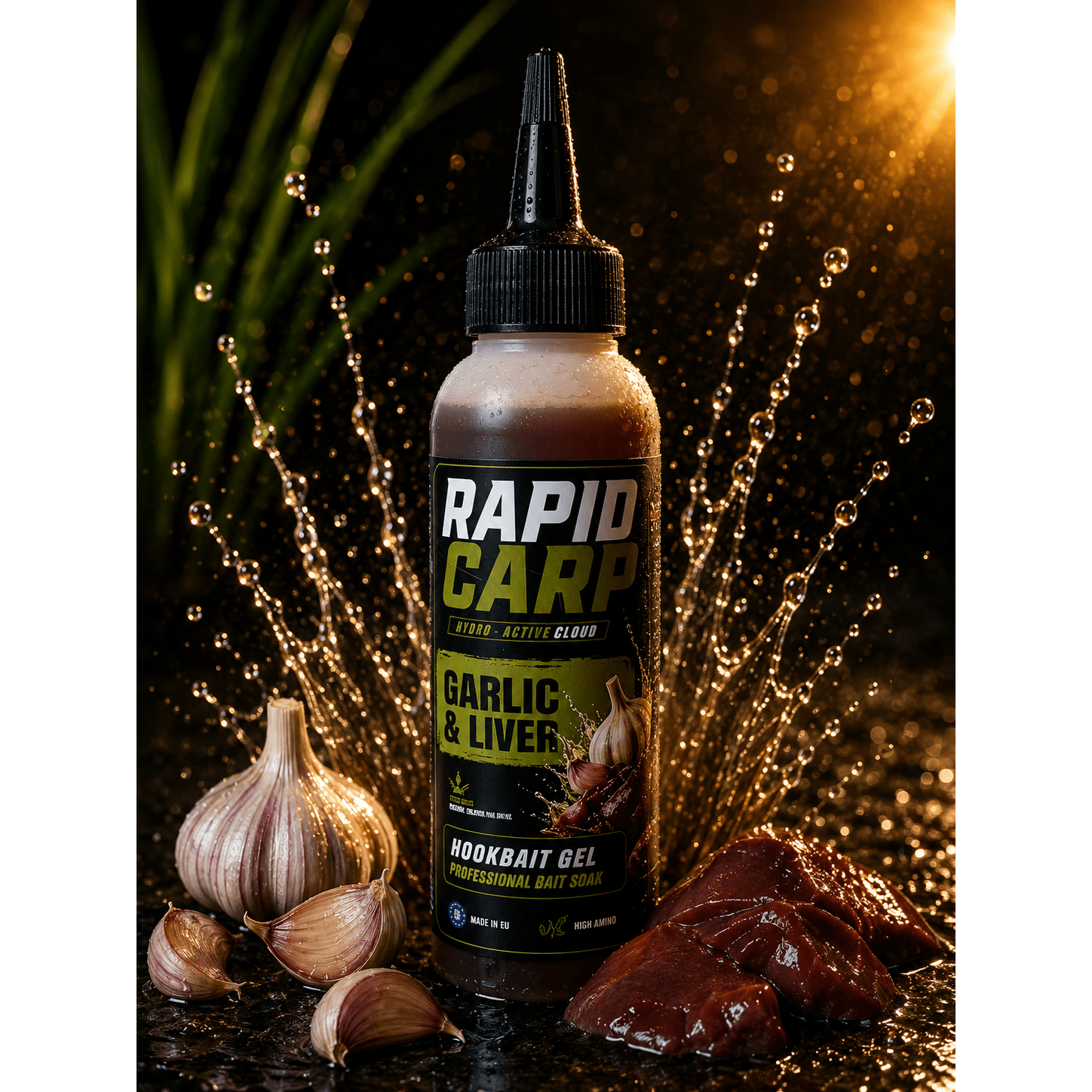 Image of Rapid Carp Garlic-liver Method Master Sticky Gel (110ml) – Heavy Garlic And Stinky Liver Bait Gel, 100% Pva-friendly Beak Dispenser, Four-season Long-lasting Bite Enhancer For Carp Fishing