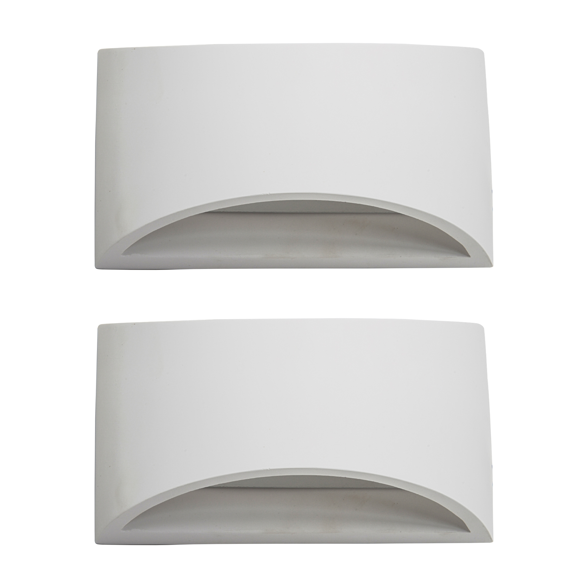 TEMU Set Of 2 - White G9 Plaster Wall Lights