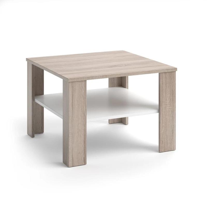 Image of 60 X 60 Table With Storage Table With Shelf Side Table For The Living Room Room Table Chipboard, 16 Mm