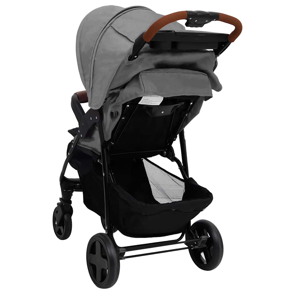 Kinderauto voor 2-in-1, Lichtgrijs, Staal - Kinderwagen, Multifunctionele Kinderwagen, Makkelijk te Gebruiken Kinderwagen, Accessoire voor Ouders, Modern Design