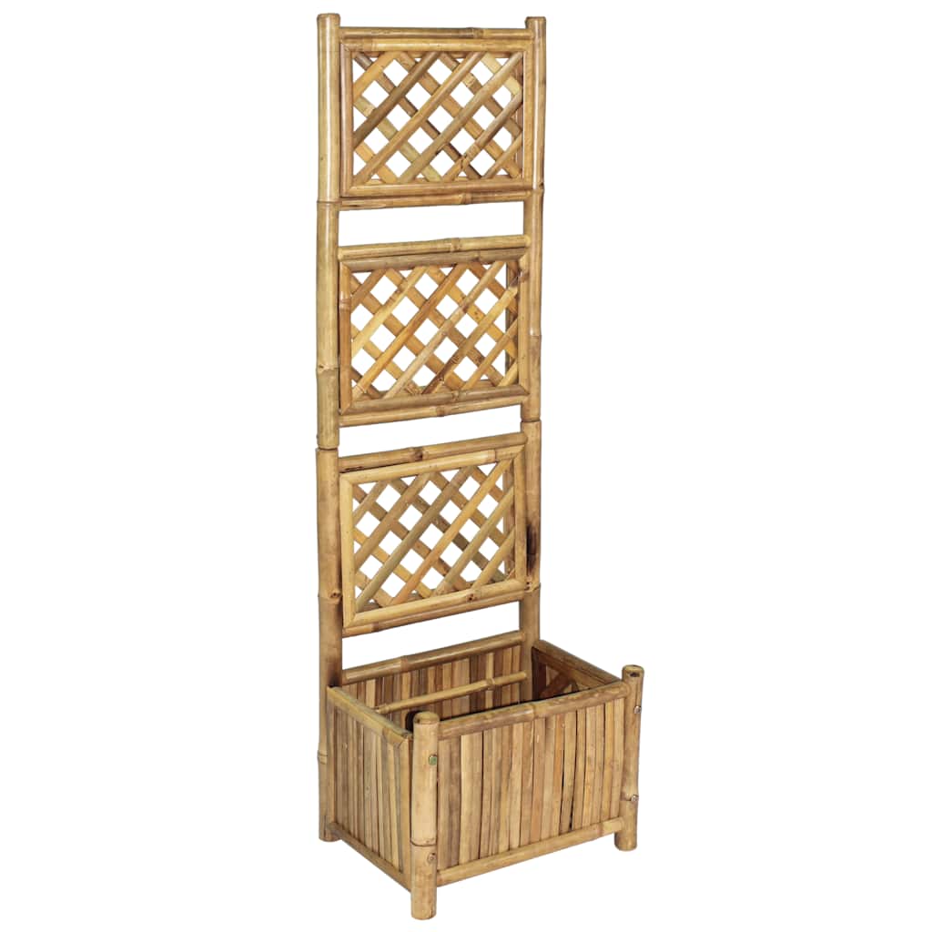 Garden High Bed With Trellis Garden Trellis Flower Box Climbing Frame Climbing Aid Flower Tub Planter Box 40cm