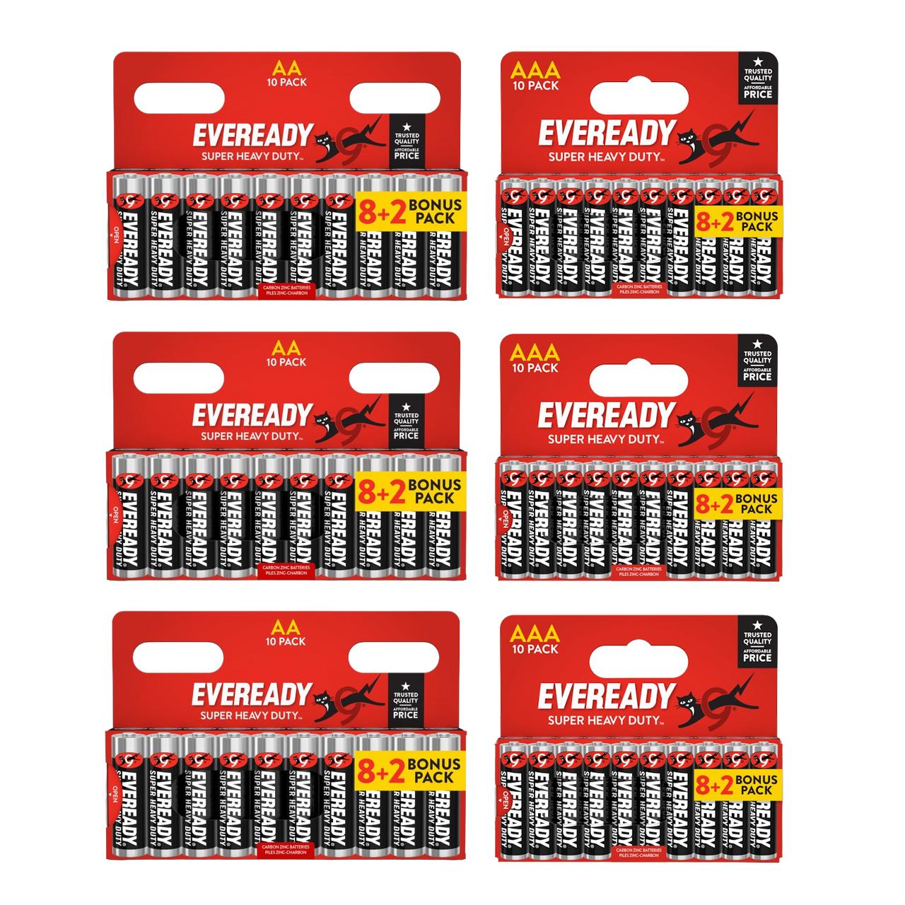 TEMU 30x Aa & 30x Aaa Duty Batteries (60x Batteries)