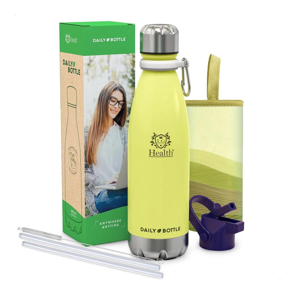 TEMU LG Luxury & Grace Botella de Agua Acero Inoxidable Daily - 500 ml