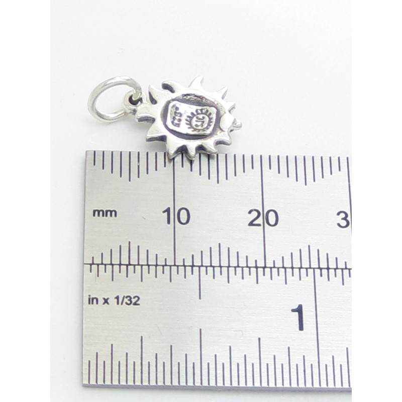 Sterling Silver Sun Charm, Warm Weather Design