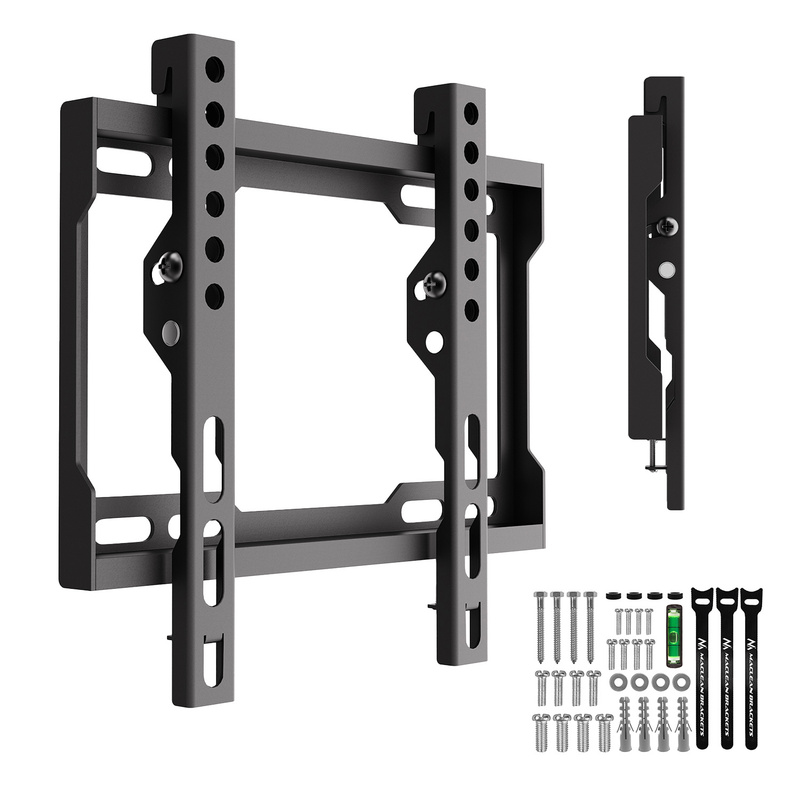Maclean Mc-186 Wall Mount For Tvs 13-43 Inches, Vesa 50x50-200x200, 45kg, Black