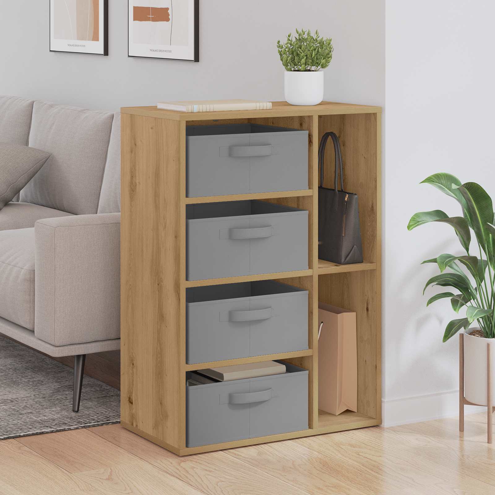Living Room Sideboard, Cabinet, Bookshelf, Freestanding Storage Space, Home Organizer, Stylish Storage Cupboard, Minimalist Sideboard, Functional Sideboard Storage