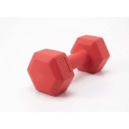 manubrio fitness 3 kg , peso esagonale antiscivolo con rivestimento in polietilene per ginnastica , palestra, pilates, aerobica, yoga e riabilitazione. manubrio singolo da 3kg per allenamento e spalle, design antirotolamento, presa ergonomica per home gym