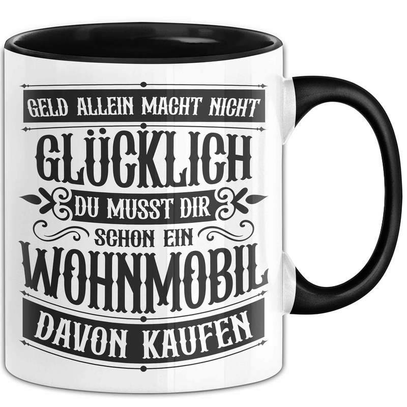Vehicle Mug Gift For Motorhome Fans Money Alone Does Not Happiness