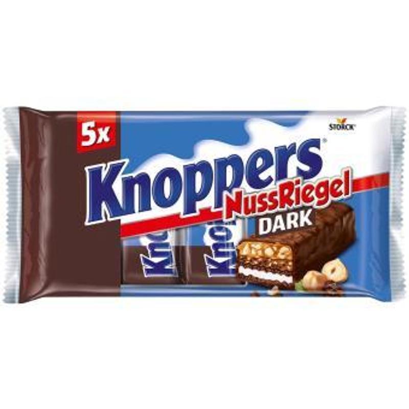 Knoppers Nut Bar Dark - Value Pack 5x40g Best Before: 13.07.2026