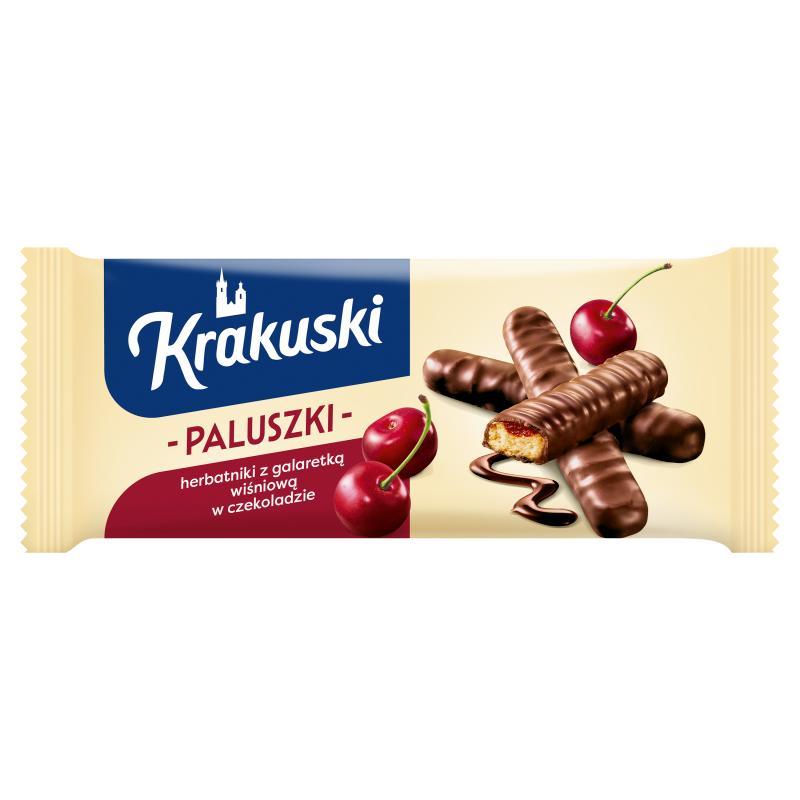 Image of Cracow-style Fingers With Cherry Jelly In Chocolate 144 G