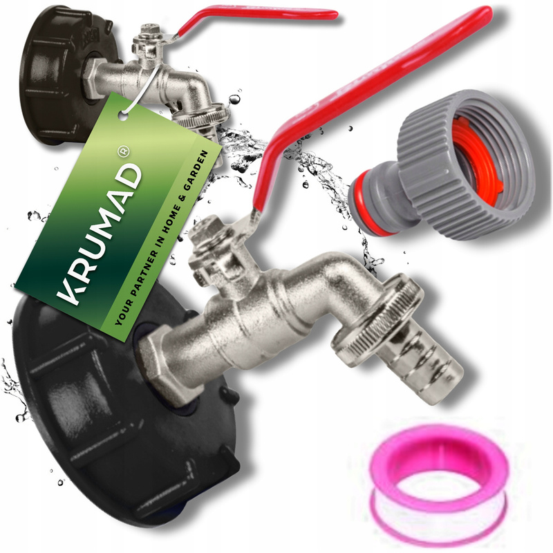 Ibc Tap With Draw Valve For Tank 1/2" Fitting Set