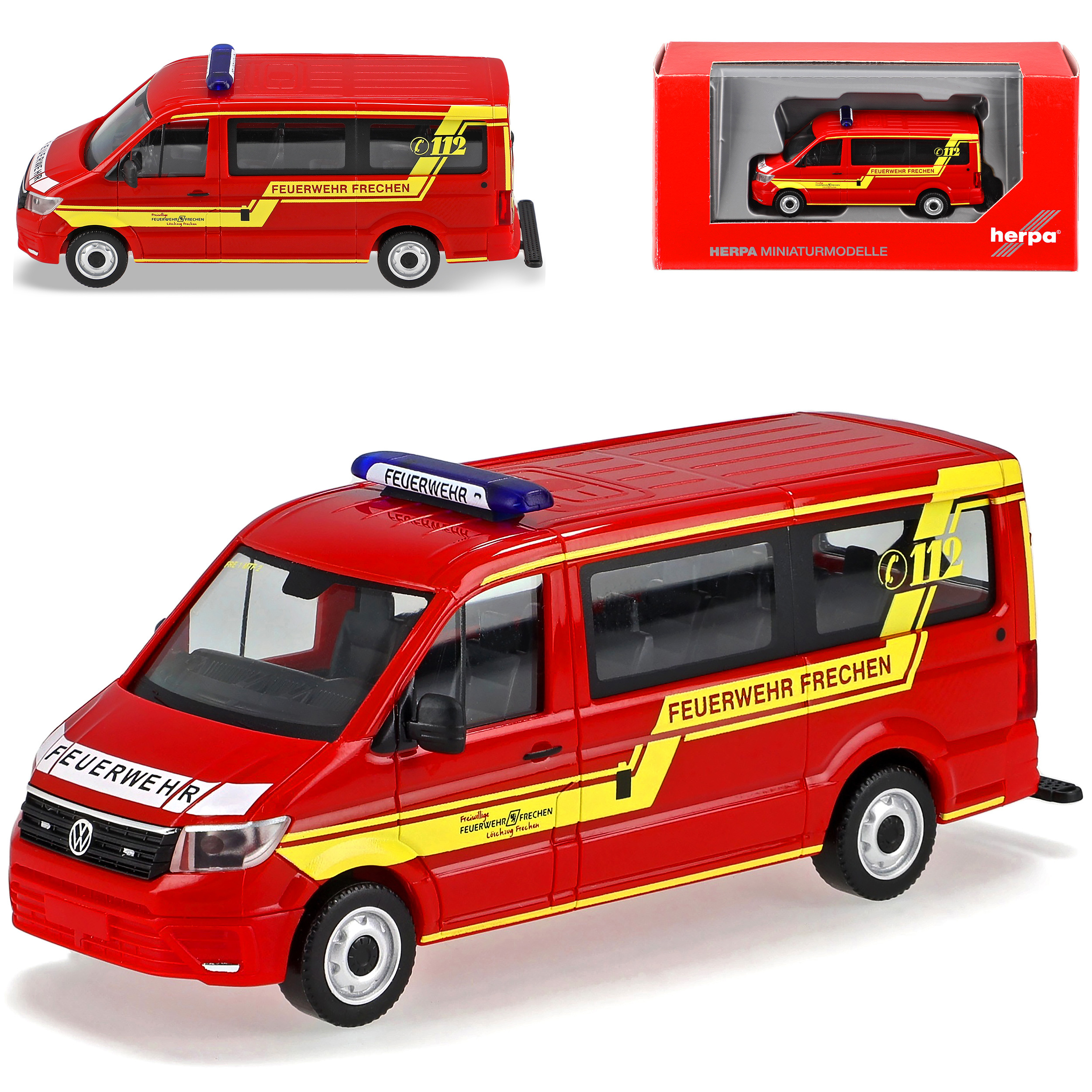 Vw Fire Frechen Mtw 2 Red From 2016 H0 1/87 Model Car