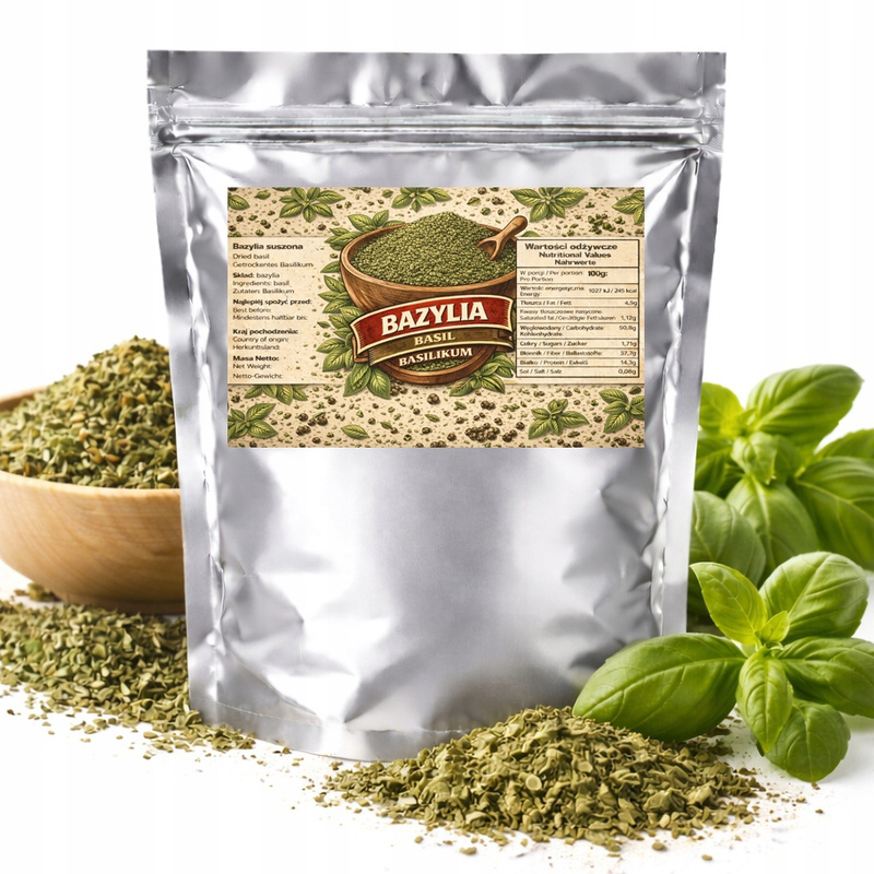 TEMU Dried Basil Premium, Intense Flavor For Pizza, Pasta, And Sauces, 50g