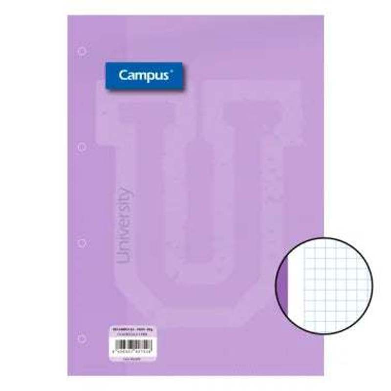 Recambio Campus A4 100 Hojas 90g Cuadrícula 5 mm Banda