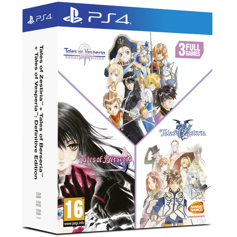 Of Vesperia, Of Berseria, Of Zestiria Game For Playstation 4 Console, Ps4