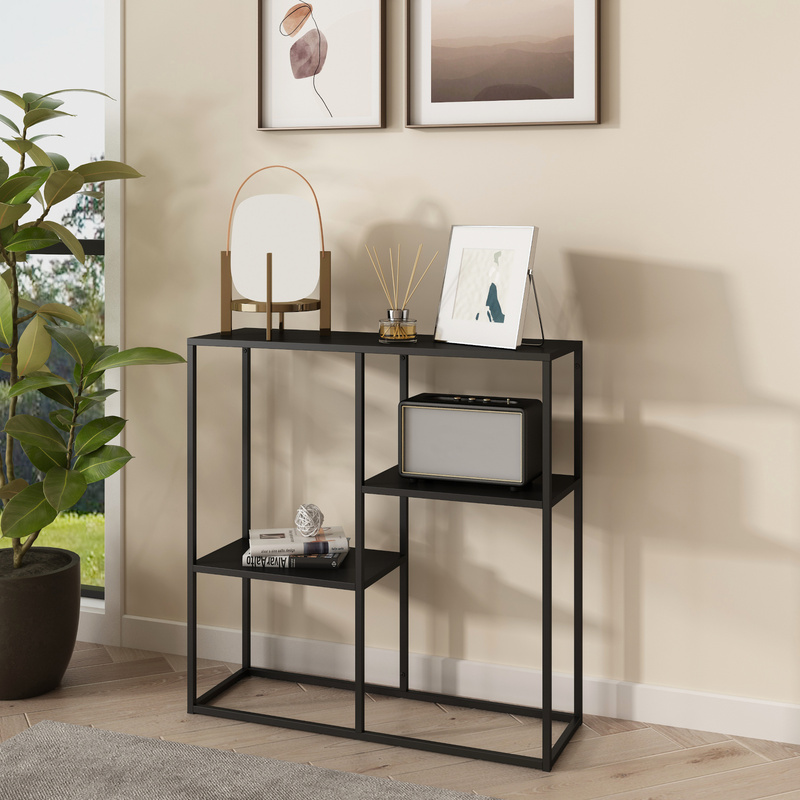 Strömstad Console Table 80x80x26cm With 3 Shelves In Colors