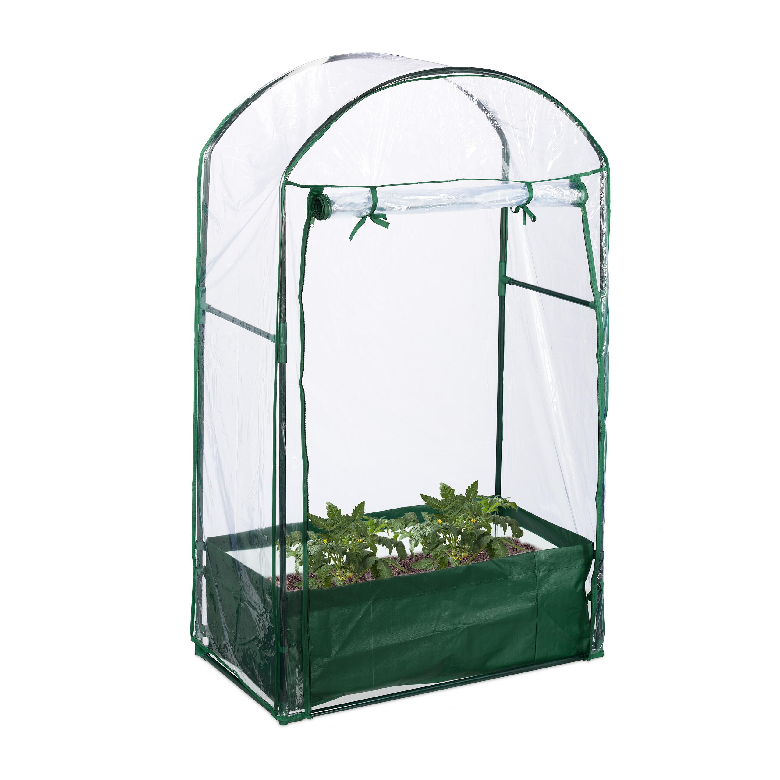 Balcony Greenhouse In Transparent/green - (w)89 X (h)153 X (d)49 Cm