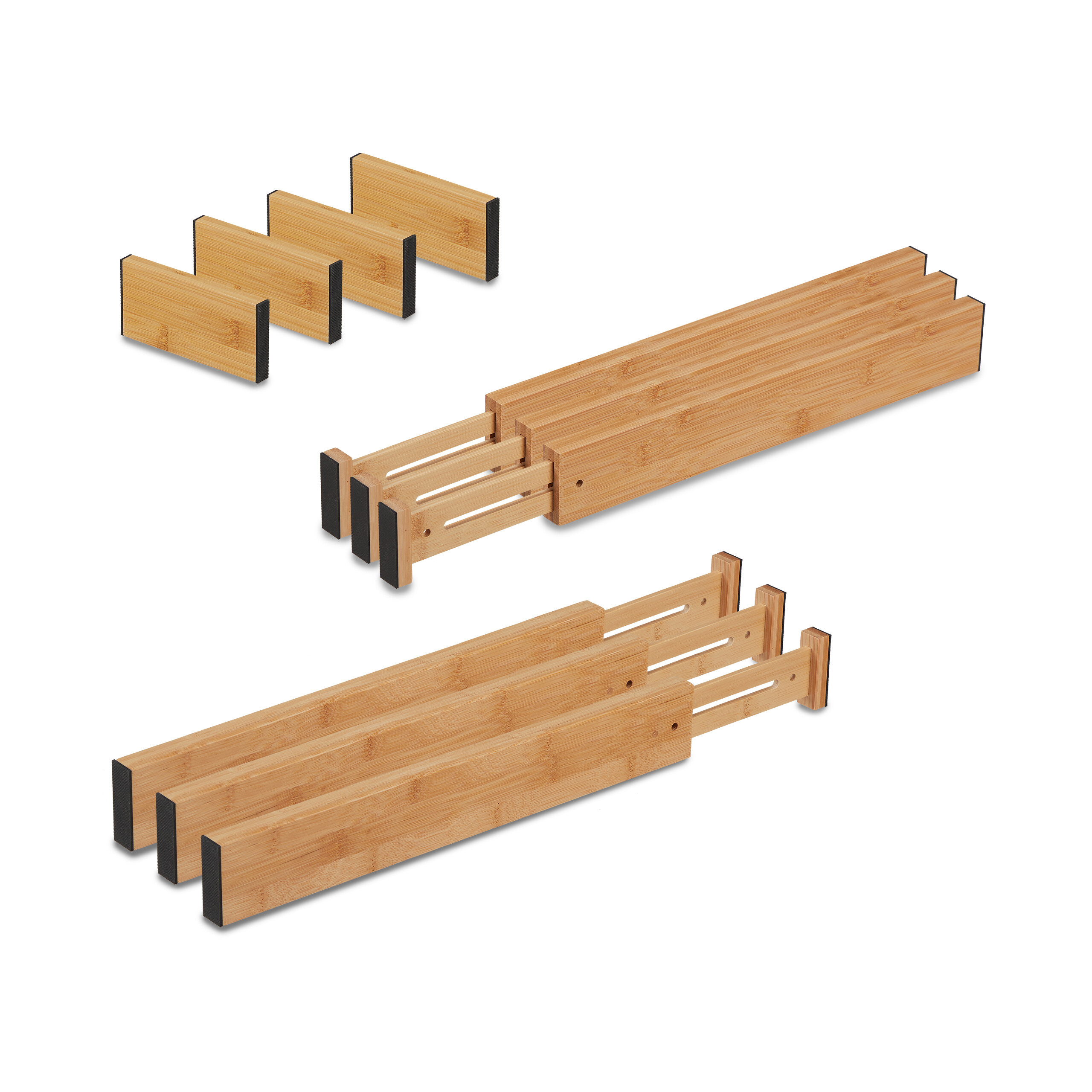 10 Compartment Dividers In Natural Wood