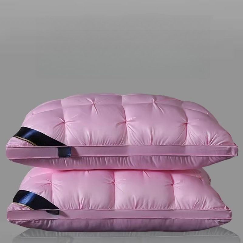 Pack of 2 3D Sleep Pillow, Extra-Large Luxury Hotel-Quality Bed Pillows, Comfortable Pillow for Sleeping, White Standard Style Home & Hotel Use