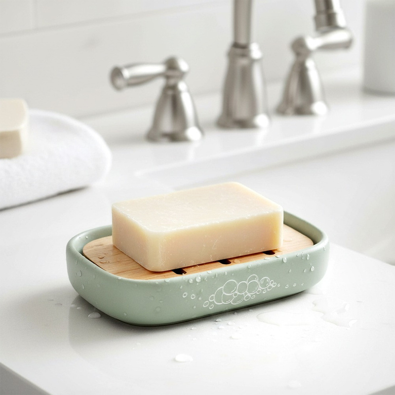 Image of Greenish Soap Dish