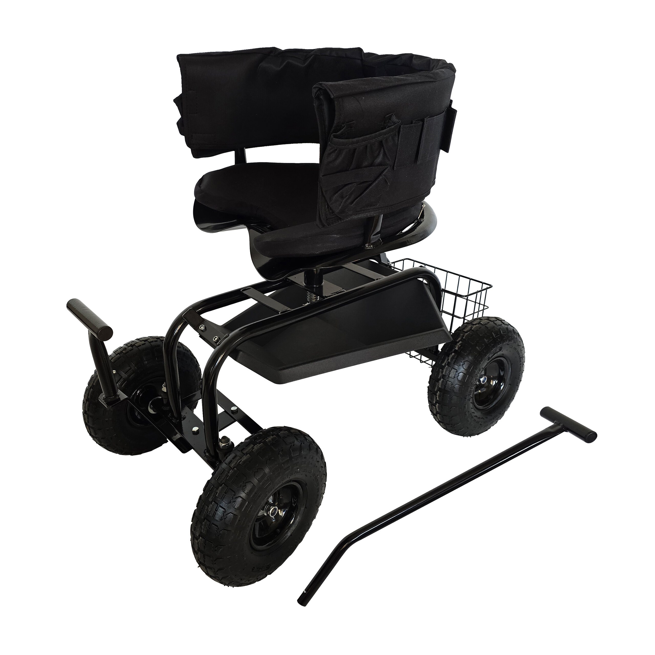 Mobile Garden Seat In Black