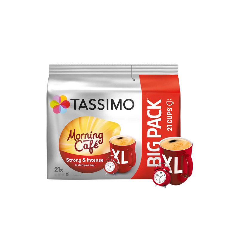 Image of Tassimo Morning Cafe Xl Coffee Capsules (compatible With Bosch Tassimo Capsule Machines), 21pcs.