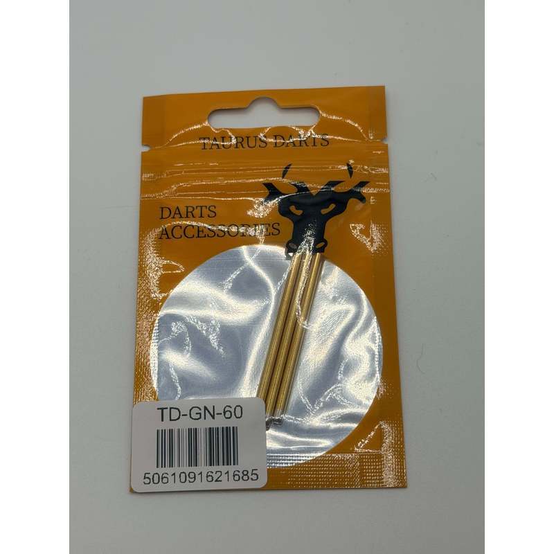 Taurus Gold Plain Dart Points 30-60Mm (1 Set)