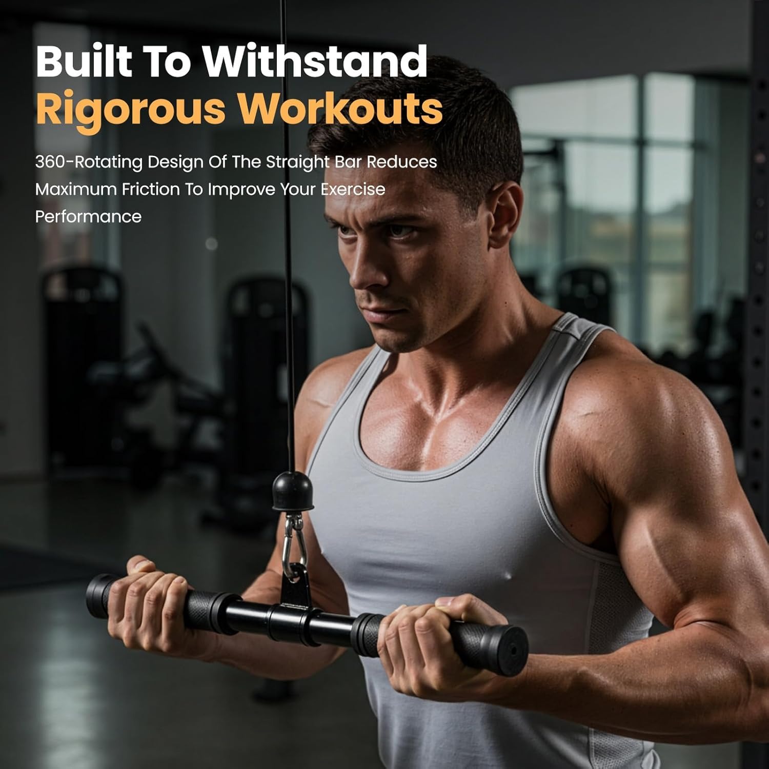 4pcs LAT Pull Attachments Set for Strength Training & Home Gym Workouts