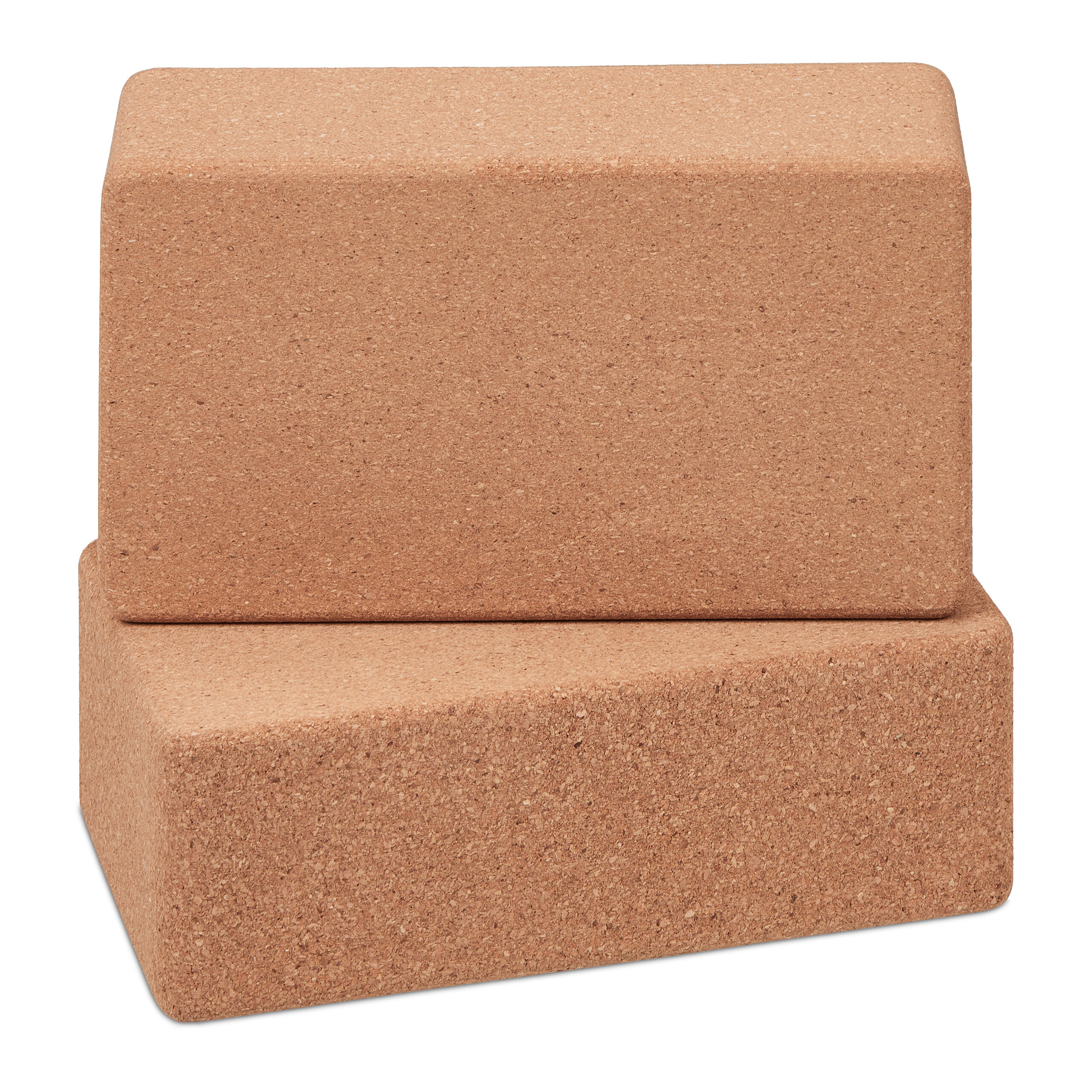 E-shop 2 x Yogablock in Natur - (B)22.5 x (H)12 x (T)7 cm