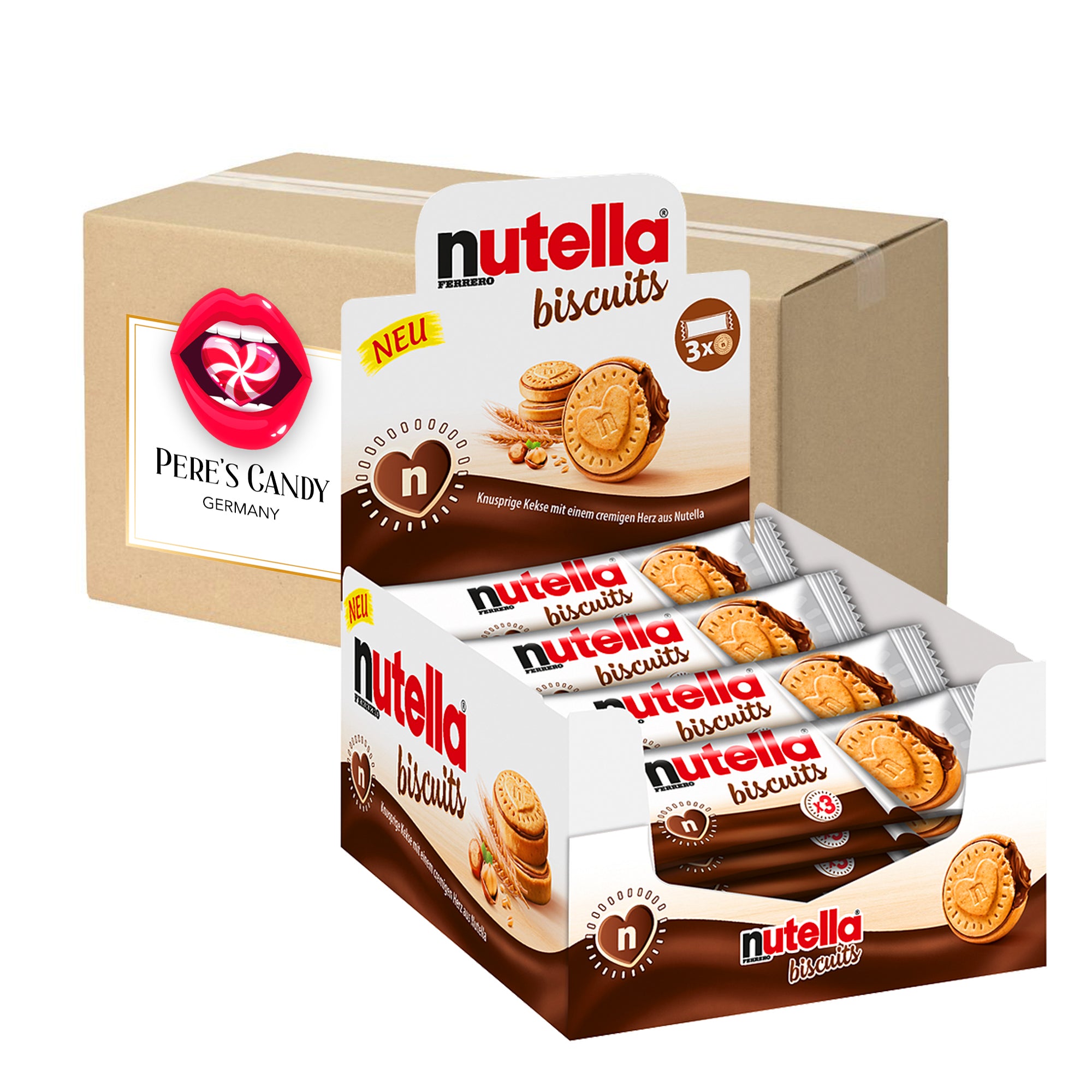 Nutella Biscuits 3-tier Theken Display 28x41.4g