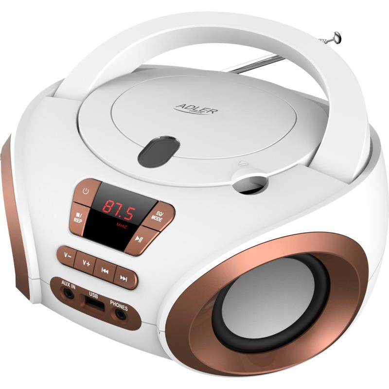 Image of With Usb, Cd, Fm, And Aux – Versatile Design For Home, Garden, And Travel. Compact And Stylish, 1.5kg Weight, 20 Stations, Mains And Battery Powered