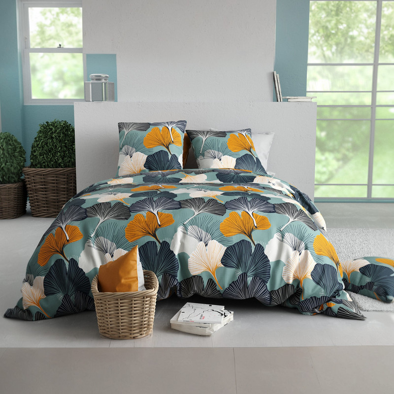 TEMU Parure de lit 240x260 cm Coton 57 fils
