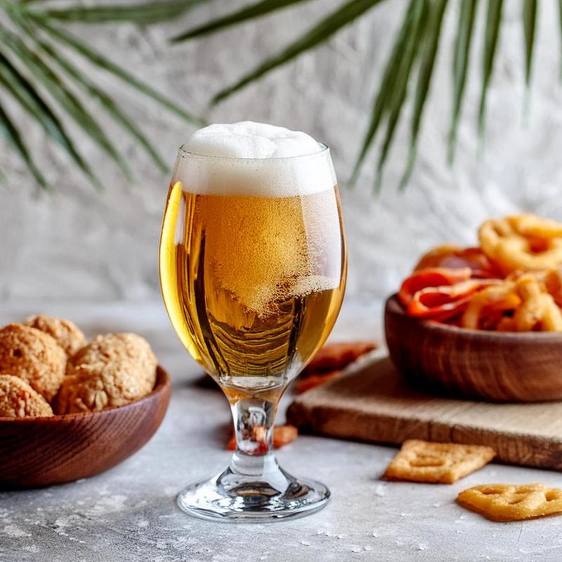 Image of Complete Set Of 6 Glasses On A Stem With A Capacity Of 360ml For Small Beer