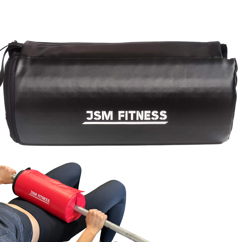 For Hip Thrust And Glute Bridge - Barbell Protector, Hip Protection For Hip Thrust And Glute Bridge, Home Strength Training, Strong Fastening, , 32 Cm Ø , Unisex, Black