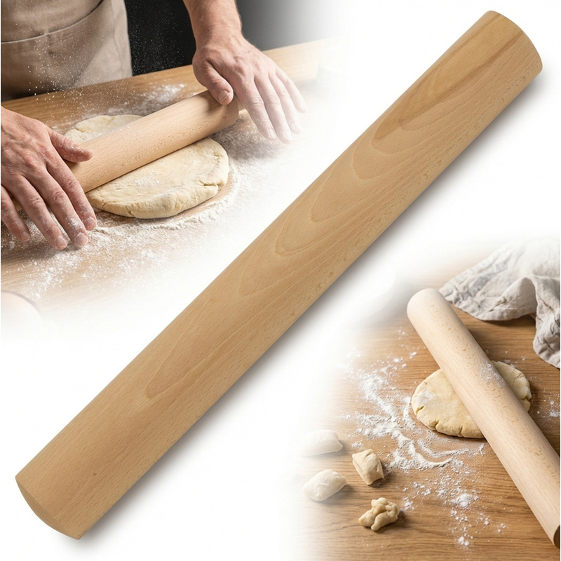 TEMU Rouleau à pâtisserie en bois pour abaisser la pâte