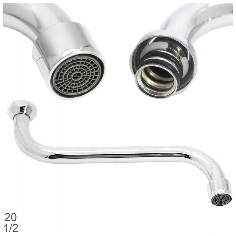 Wall-mounted Kitchen Sink Faucet Spout, 1/2", 20cm