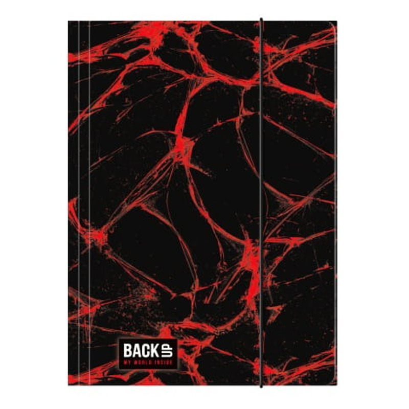A4 Binder With Elastic Band "backup A40", Black With , By Derform