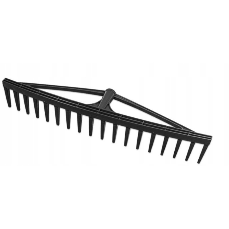 Image of Plastic Hay Rake, 62 Cm In Length, With 18 Sturdy Teeth Made Of Flexible Material, Designed To To A 28 Mm Diameter Wooden Handle, Perfect For Garden Work