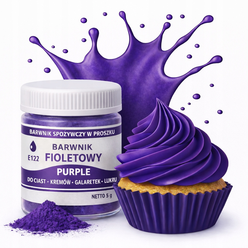 Image of Food-grade Purple Powder Dye For Cake, Pastry, And Ice Cream