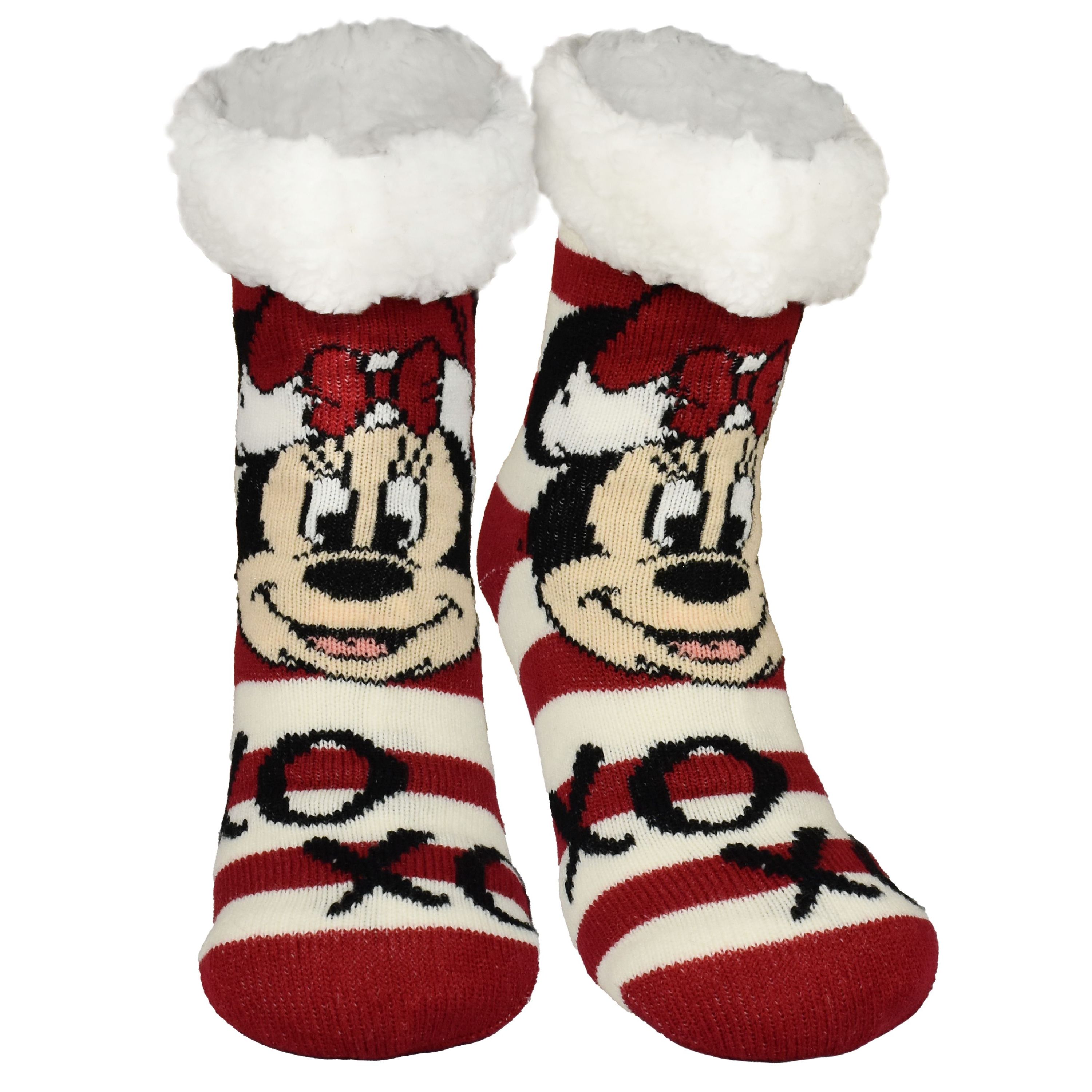 Image of Mouse Cottage Socks - House Socks For Women Cozy Socks Fluffy Winter Socks Warm Women's Socks Red/beige