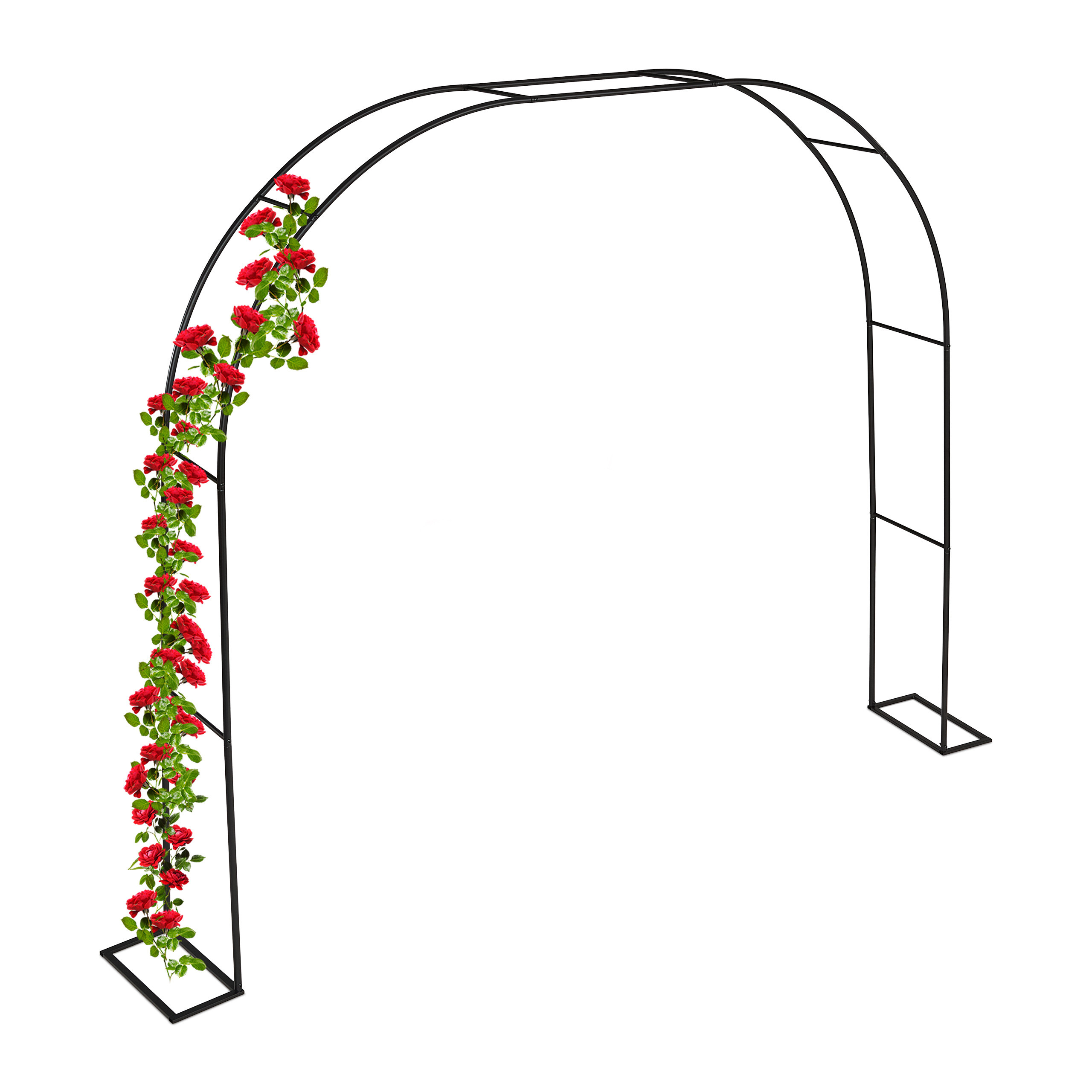 Black Rose Arch - (w)280 X (h)210 X (d)40 Cm