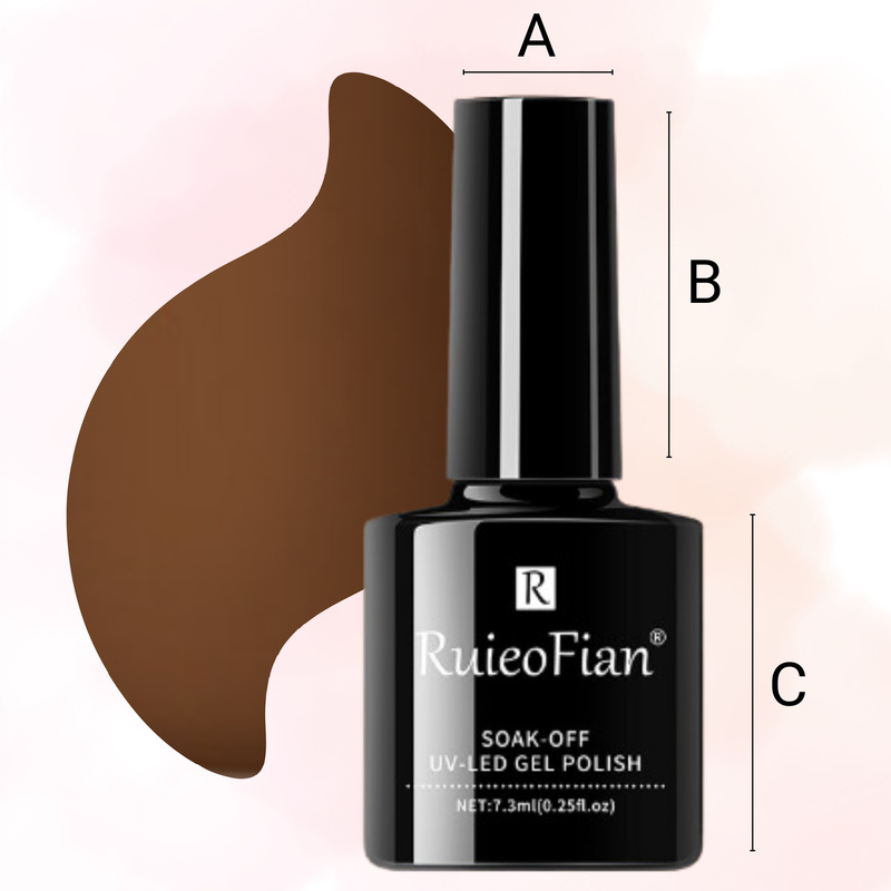 Hibridni lak za nokte s UV lakom ONLYU/L032, kava