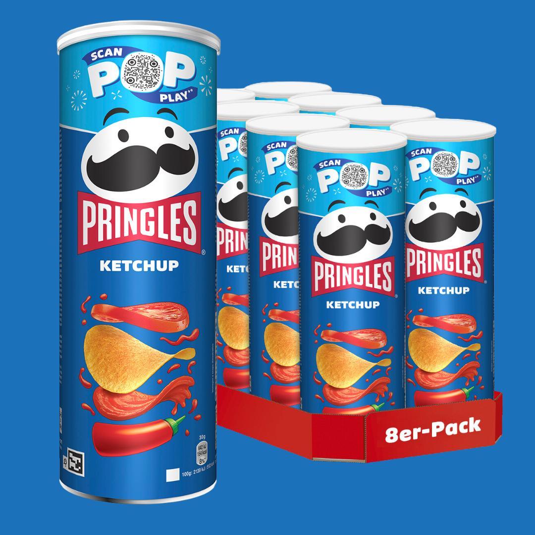Image of Pringles Ketchup - 8x 165g